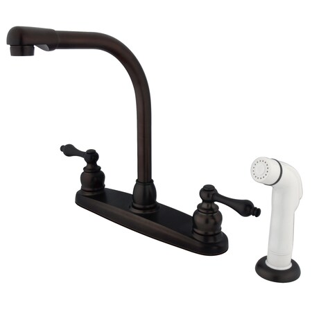 Kingston Brass Victorian Centerset Kitchen Faucet, Oil Rubbed Bronze KB715AL
